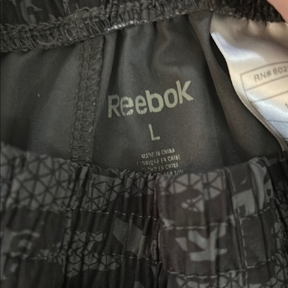 Reebok Kids Black and Red Patterned Shorts - Picture 2 of 4